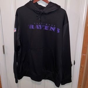 Nike Baltimore Ravens Hoodie/Sweatshirt. Color-black. Size-XXL.